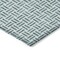 Homeroots 10' X 14' Teal Blue And Ivory Geometric Washable Indoor Outdoor Area Rug 614784 - alternate 3