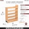 Rev-A-Shelf Maple Wood; Steel, Natural Maple, 8 in W, 25.5 in H, 21.65 in D 448-BCBBSC-8C - alternate 2