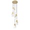 Z-Lite Aimie 5-Light Chandelier, 12 in W x 13 in H, Modern Gold 828P6-5R-MGLD - alternate 3