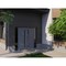Vdomdoors Front Exterior Prehung Aluminum Double Doors Ronex1011 Grey 2 Sidelights Mirrored Clear Glass Entry RONEX1011DEXD-GRE-W14+72+14xH80-LH-I - alternate 2