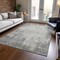 Homeroots 3' X 5' Gray And Ivory Abstract Washable Indoor Outdoor Area Rug 612328 - alternate 3