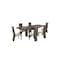Homeroots Seven Piece Gray Dining Set with Six Chairs 366215 - alternate 1