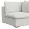 Homeroots 44" Gray Fabric Modular Sofa With Brown Legs 641025 - alternate 3
