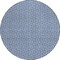 Homeroots 8' Navy Blue And Gray Round Geometric Washable Indoor Outdoor Area Rug 594487 - alternate 3