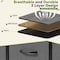 Simple Deluxe 5 Drawers Dresser for Bedroom, Wide Chest of Drawers, Storage Organizer Units with Fabric Bins for 3A88HKCABT5GRY - alternate 3
