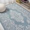 Jonathan Y Galon Filigree Teal/Ivory 4 ft. x 6 ft. Indoor/Outdoor Area Rug SMB120B-4 - alternate 3
