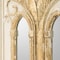 Homeroots Set of Two 30" White and Gold Wood Framed Accent Mirrors, 2PK 485032 - alternate 2