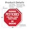 Signmission Warning Pesticides Fire Will Cause, 18 inch X 18 inch, Plastic Sign, 2PK OC-P-2PACK-18-341 - alternate 5
