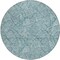 Homeroots 8' Teal Blue And Ivory Round Floral Washable Indoor Outdoor Area Rug 594667 - alternate 3