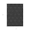 Homeroots 10' X 14' Black And Ivory Geometric Washable Indoor Outdoor Area Rug 596721 - alternate 3