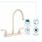 Dura Faucet Used For Kitchen Single Piece 8 Deck Mount 12 JSpout 2 Teapot Classical Handle DF-PK330HC-BQ - alternate 3