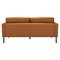 Homeroots 72" Brown Polyester Sofa With Black Legs 396466 - alternate 3