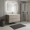 Homeroots 36" Natural Wood Freestanding Bathroom Vanity With White Sink And Two Drawers 627479 - alternate 2