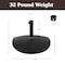 Pure Garden 32lbs Half Umbrella Base, Black 50-LG1356 - alternate 5