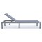 Leisuremod Marlin Patio Chaise Lounge Chair with Grey Aluminum Frame, Dark Grey, 2PK MLGR-77DGR2 - alternate 3