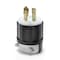 Leviton Locking Plug, L19-30P, 30 A, 277/480V, Three Phase, 4 Pole, Screw Terminals, Black, White 2761 - alternate 1