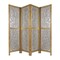 Homeroots 84" Clear Capiz Mother of Pearl Folding Three Panel Screen Room Divider 342721 - alternate 3