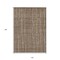 Homeroots 10' X 14' Taupe Brown And Ivory Striped Washable Indoor Outdoor Area Rug 597444 - alternate 3