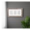 Homeroots 5" x 7" Natural Distressed Reclaimed Wood Hanging Picture Frame with Mat 380300 - alternate 2