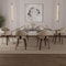 Leisuremod Brivo Swivel Dining Chair with 360-Degree Leather Armchair & Poplar Wood Legs, 4PK BC22CR4 - alternate 3