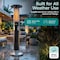 Serenelife Infrared Patio Heater, 1500W Electric with Remote Control, IP24 Approved, Anodized Aluminum Alloy SLOHT44 - alternate 2