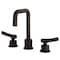 Kingston Brass Widespread Bathroom Faucet with Push Pop-Up Drain, Deep Wood KS145DWTKL - alternate 1