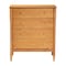 Baxton Studio Lucera Mid-Century Oak Brown Bobbin Wood 4-Drawer Chest 257-14126-ZORO - alternate 3