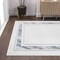 Jonathan Y Athens Classic Border Marble Pattern High-Low Silver/Blue 4 ft. x 6 ft. Area Rug CAR102B-4 - alternate 4