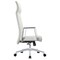 Leisuremod Aleen High-Back Office Chair in Upholstered Leather and Iron Frame with Swivel and Tilt, White AOT19WL - alternate 2