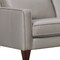 Homeroots Gray Leather L Shaped Three Piece Corner Sectional 548959 - alternate 2