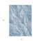 Homeroots 5' X 8' Denim Blue And Sky Blue Abstract Washable Indoor Outdoor Area Rug 582981 - alternate 2