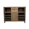 Homeroots 55in Gray and Black Solid Wood Sled Console Table With Storage With Storage 490145 - alternate 1