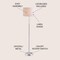 Jonathan Y Aubrey 59.5" Crystal / Metal LED Floor Lamp, Clear/Chrome JYL2028A - alternate 3