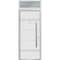 Vdomdoors Steel Door Deux 1705 White Enamel Transom Black Window Stainless Inserts Single Modern Painted-W36x DEUX1705EXD-BEM-W36 x H80+16-Left-hand Inswing - alternate 1