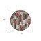 Homeroots 8' Brown And Ivory Round Southwestern Washable Indoor Outdoor Area Rug 587340 - alternate 3