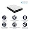 Flash Furniture Dream Cooling Gel 10 Inch Foam and Pocket Spring Hybrid Mattress, Full Mattress in a Box BS-E230P-R-F-10-C-BK-GG - alternate 2