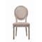 Homeroots Set of Two Tan and Oak Upholstered Fabric King Louis Back Dining Side Chairs 573305 - alternate 3