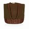 Picnic Time Family Of Brands Coronado Canvas and Willow Basket Tote, Khaki Green with Brown Accents 203-00-140-000-0 - alternate 4