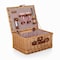 Picnic Time Family Of Brands Classic Wine & Cheese Picnic Basket, Red & White Gingham Pattern 205-19-300-000-0 - alternate 4