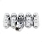 Coyote Wheel Accessories LUG NUTS 12 Millimeter x 15 Thread Size 60 Degree Conical Bulge Acorn 138 Inch Overall Length 87KX45 - alternate 1
