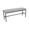 Bfm Seating Meghan 2-Seat Bolt-Down Bench, Grade 4 Upholstered Seat - Steel Frame - Sand Black Finish JS337MWH2157-SB - alternate 1