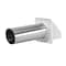 Lambro 224WS Hood Vent, 6.49 in W Hood, 4.81 in H Hood, 4 in Duct, Plastic Hood, White Hood 224W/S - alternate 2