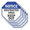 Signmission Notice Restricted Area Keep Out, 10 inch X 10 inch, Aluminum Metal Signs, 5PK OC-A-5Pack-10-176 - alternate 1