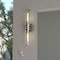 Vaxcel Levitt 2 Light Polished Nickel Mid Century Modern Industrial Bathroom Vanity Fixture Clear Glass W0389 - alternate 1
