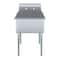 Amgood Stainless Steel Utility Sink. Bowl 24 in. x 24 in. x 14 in. No Faucet SINK S1C-242414-NF-Z - alternate 4