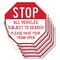 Signmission Stop All Vehicles Subject to Search, 4 inch X 4 inch, Vinyl Decal, 5PK OC-D-5PACK-4-244 - alternate 1