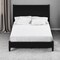 Homeroots Black Solid Wood King Bed Frame 524817 - alternate 1