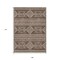 Homeroots 9' X 12' Brown And Ivory Southwestern Washable Indoor Outdoor Area Rug 593658 - alternate 3