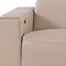 Homeroots 136" Beige Top Grain Leather Reclining USB Sofa And Storage 720312 - alternate 2