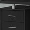 Homeroots 60" Black and Gray Wood and Metal Sled Computer Desk With Three Drawers 489925 - alternate 3